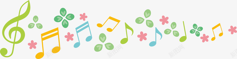 春季绿色植物音符png免抠素材_88icon https://88icon.com 乐符 春天 春季 春日 植物 音符