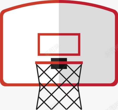 篮球框扁平化图标图标