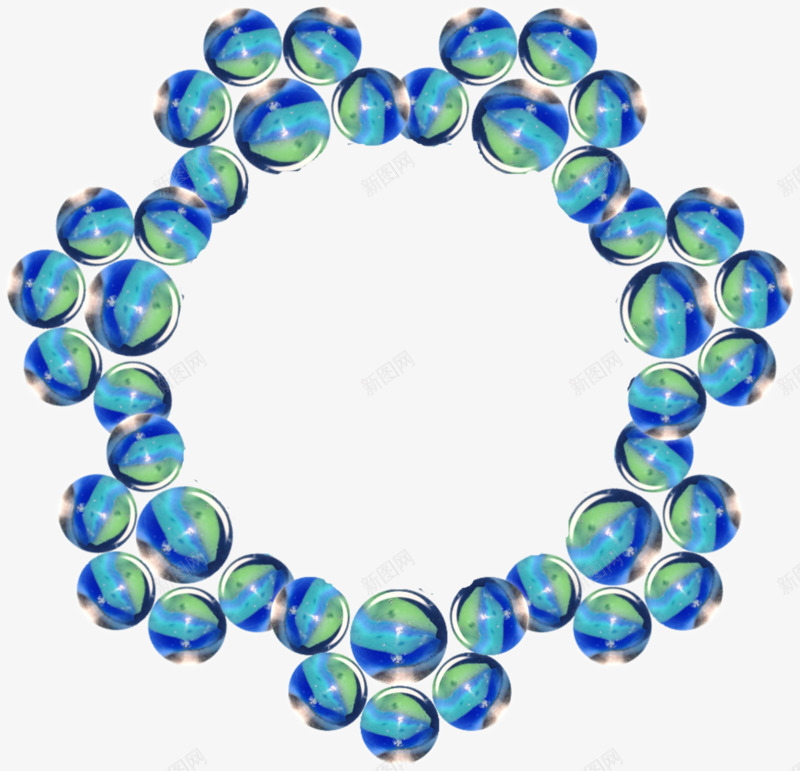 蓝色晶莹圆球装饰png免抠素材_88icon https://88icon.com 圆形 水晶球 玻璃球 蓝色 装饰