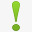 绿色的惊叹号符号icon图标图标