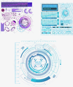 声波线矢量素材紫色科学数据背景高清图片