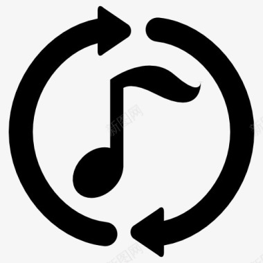 矢量音符musicicon图标图标