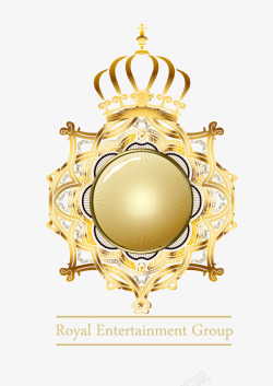 金色皇冠宫廷边框素材