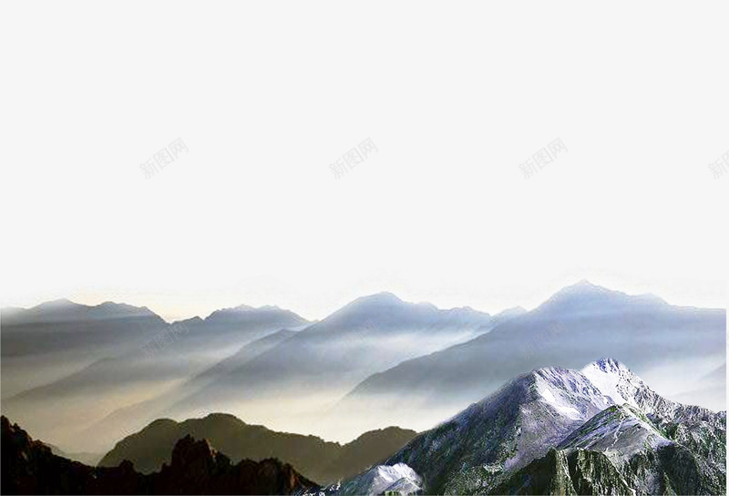 雪山psd免抠素材_88icon https://88icon.com 山水 装饰 雪山 风景