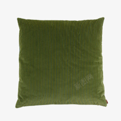 正方形绿色布艺抱枕素材
