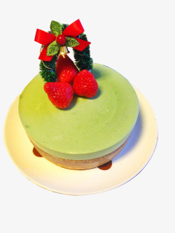 圣诞芝士蛋糕素材