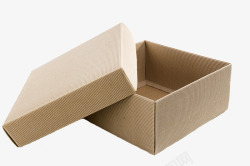 黄色纸盒牛皮纸空礼盒高清图片