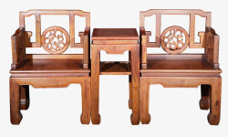 文艺复古中式家具实木坐椅高清图片