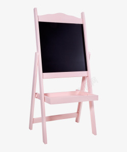 黑板架粉红色的立体黑板架高清图片