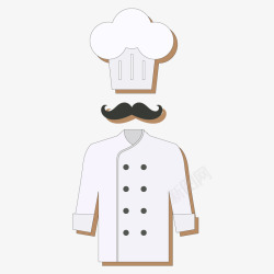厨师插图卡通厨师服装矢量图高清图片