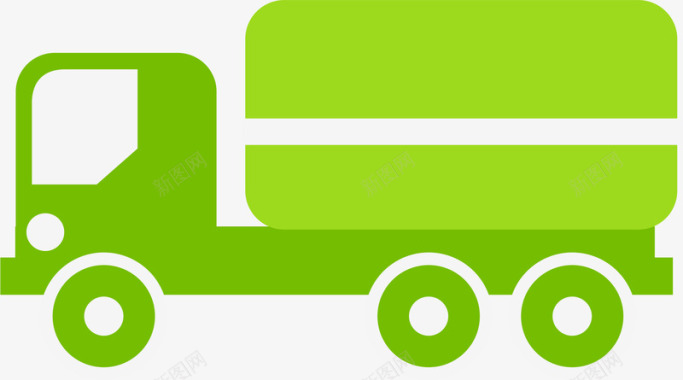 绿色卡车图标图标