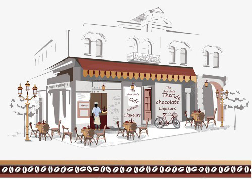 咖啡馆室外休闲区png免抠素材_88icon https://88icon.com 咖啡店 咖啡豆 咖啡馆 室外休闲区