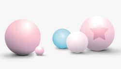 粉色圆球彩色圆球高清图片