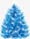 蓝色圣诞树淘宝首页素材