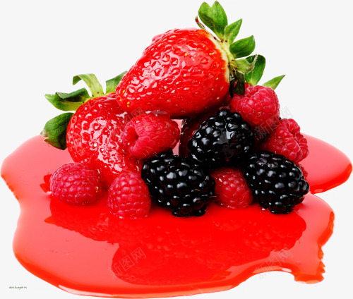 融化的草莓桑葚png免抠素材_88icon https://88icon.com 果实 果汁 水果 浆果 红色