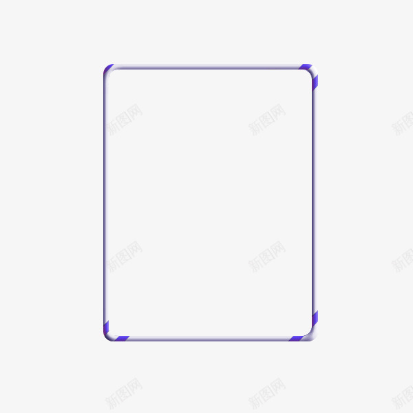 科技边框png免抠素材_88icon https://88icon.com 方形 科技 科技方框 简约 紫色条纹