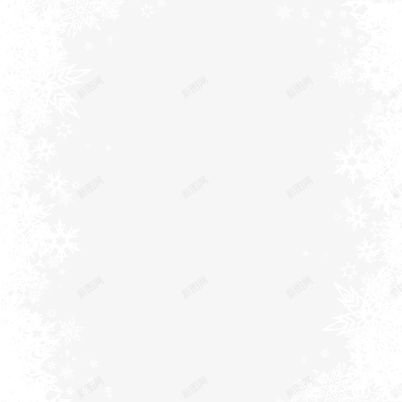 白色雪花装饰边框元素矢量图ai免抠素材_88icon https://88icon.com 天气 寒冷 白色 纹理 装饰 边框 雪花 矢量图