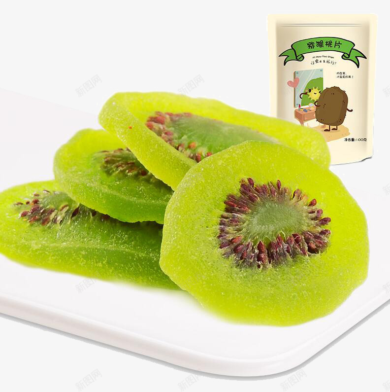 良品铺子猕猴桃干png免抠素材_88icon https://88icon.com 产品实物 奇异果干 果脯 零食