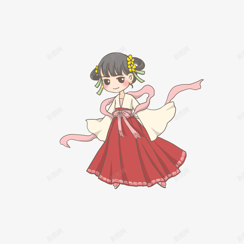 汉服可爱少女psd免抠素材_88icon https://88icon.com 中国风 古典 可爱少女 汉服 汉服少女