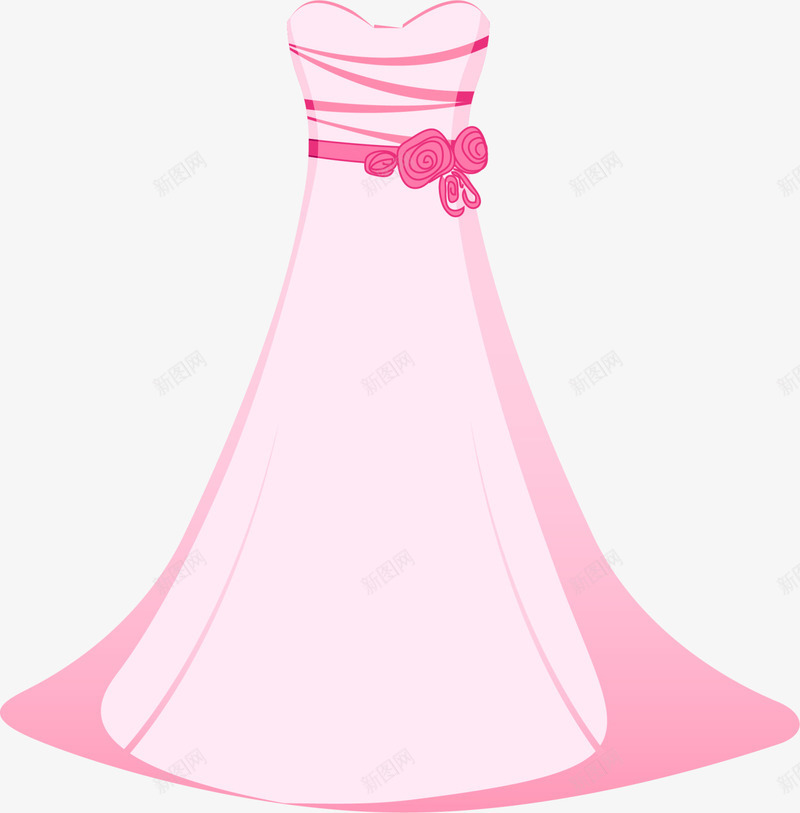 婚礼粉色长裙礼服png免抠素材_88icon https://88icon.com 婚礼礼服 婚纱 新婚 粉色礼服 结婚礼服 长裙礼服
