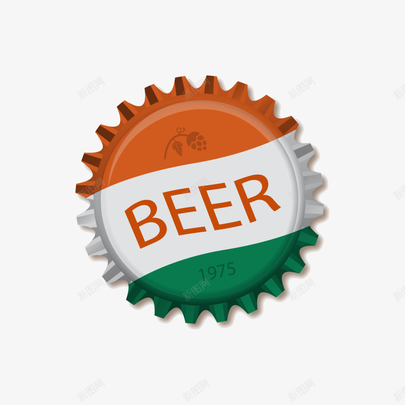 啤酒盖png免抠素材_88icon https://88icon.com 啤酒帽 啤酒瓶盖 彩色 手绘 瓶盖 盖子 酒瓶盖 酒盖 颜色拼接 饮料盖