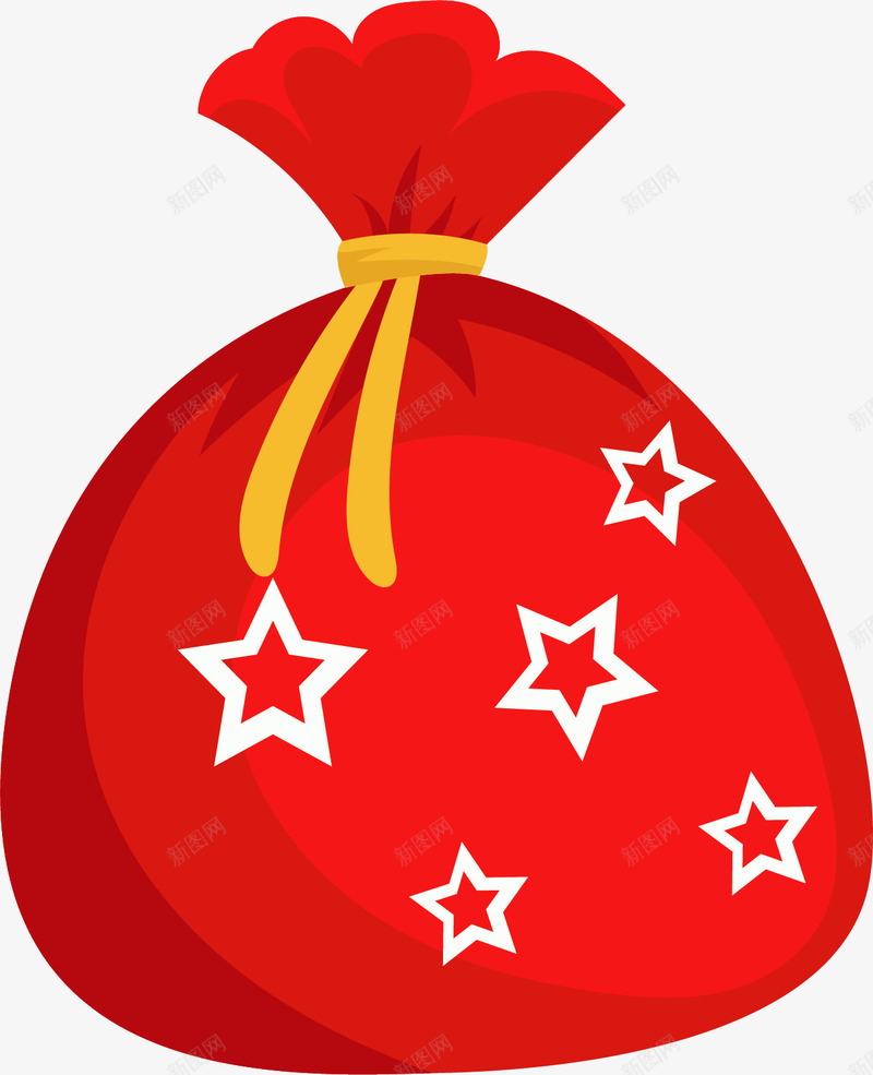 红色圣诞节礼物袋矢量图ai免抠素材_88icon https://88icon.com 圣诞节 圣诞节礼物 矢量png 礼物袋 红色礼物袋 送礼物 矢量图