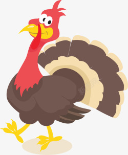 Thanksgiving褐色卡通火鸡高清图片