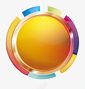 微信ico黄色的圆形icon图标图标