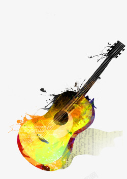 吉他装饰图案JJ20壁纸素材