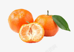 剥开的橘子素材