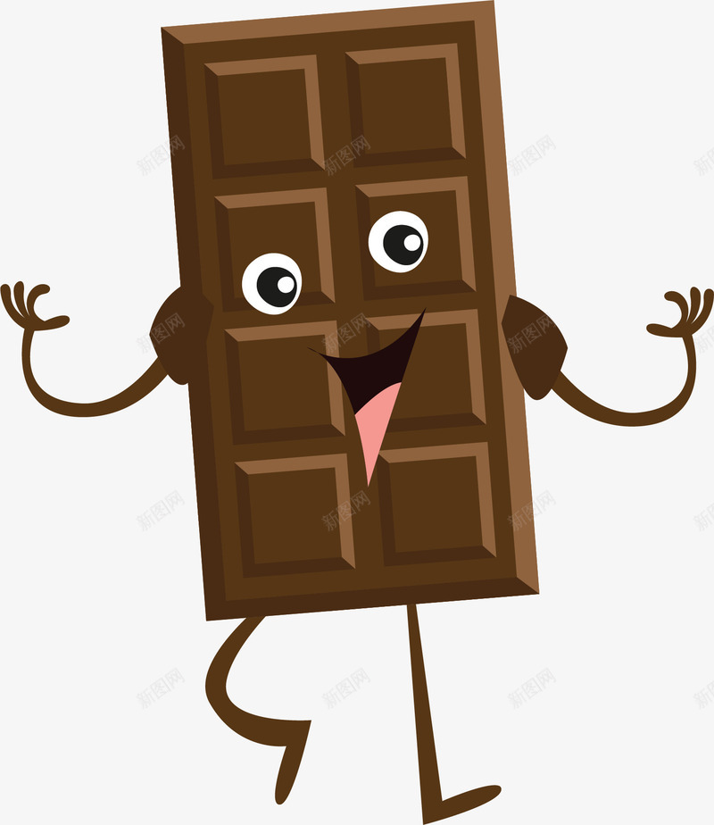 牛奶巧克力卡通小人矢量图ai免抠素材_88icon https://88icon.com 卡通巧克力 巧克力 巧克力小人 巧克力排 牛排巧克力 矢量png 矢量图