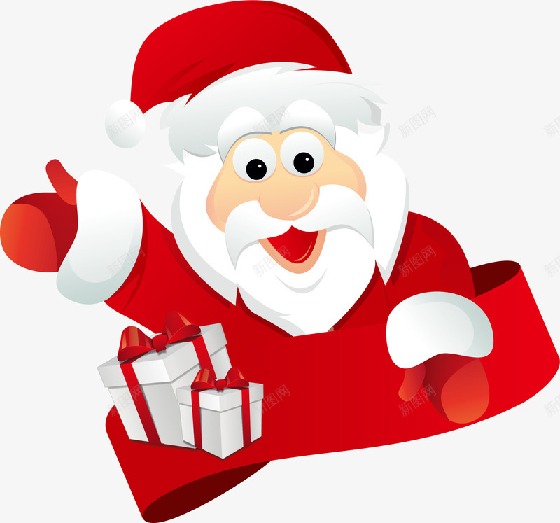 送礼物的圣诞老人png免抠素材_88icon https://88icon.com 卡通手绘 圣诞老人 圣诞节 圣诞节老公公 礼物