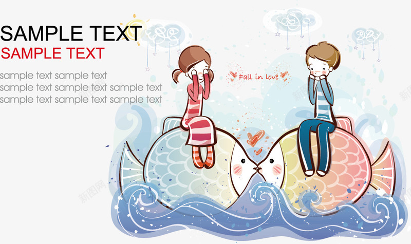 名片卡片底纹背景矢量图ai_88icon https://88icon.com 卡通人物 名片卡片底纹背景 韩风 矢量图