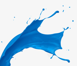 蓝色飞溅液体海报背景素材