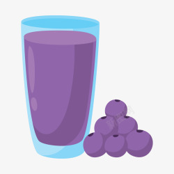 紫色蓝莓汁素材