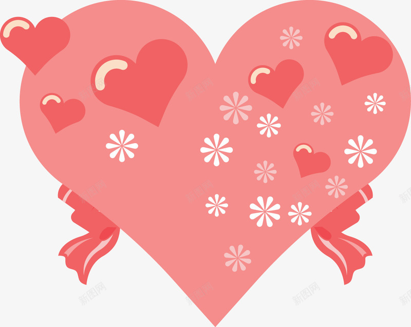 婚礼爱心装饰图案矢量图ai免抠素材_88icon https://88icon.com 婚礼 扁平 爱心 结婚素材 装饰 矢量图