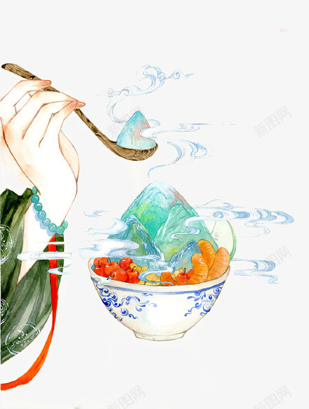 唯美古风手绘插画png免抠素材_88icon https://88icon.com 中国风 古代手势 古风水彩 古风物件 古风花卉 山清水秀 彩色水墨画 文人墨客 水彩画 落花流水 风景