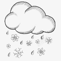 素描云朵雨夹雪卡通png免抠素材_88icon https://88icon.com 云朵 卡通 素描 雨夹雪