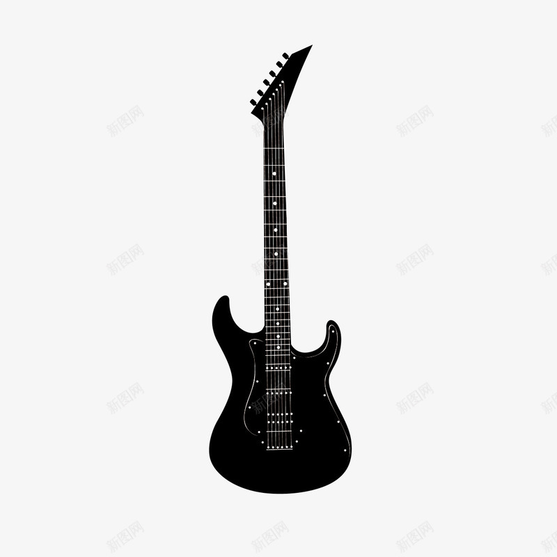 纯黑艺术吉他png免抠素材_88icon https://88icon.com 乐器 吉他 纯黑 西洋乐器