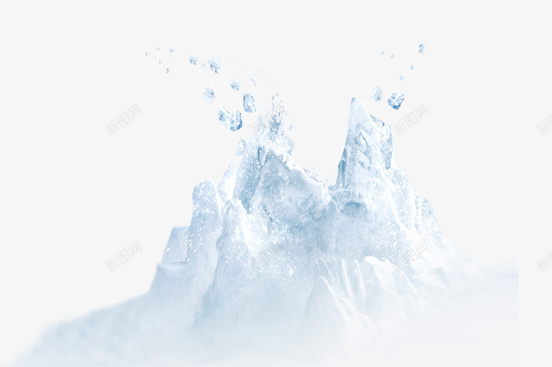 冰山png免抠素材_88icon https://88icon.com 冰块 冰山 冰山一角 北极 南极 模型 水 雪水