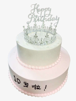 皇冠小公主创意生日蛋糕素材
