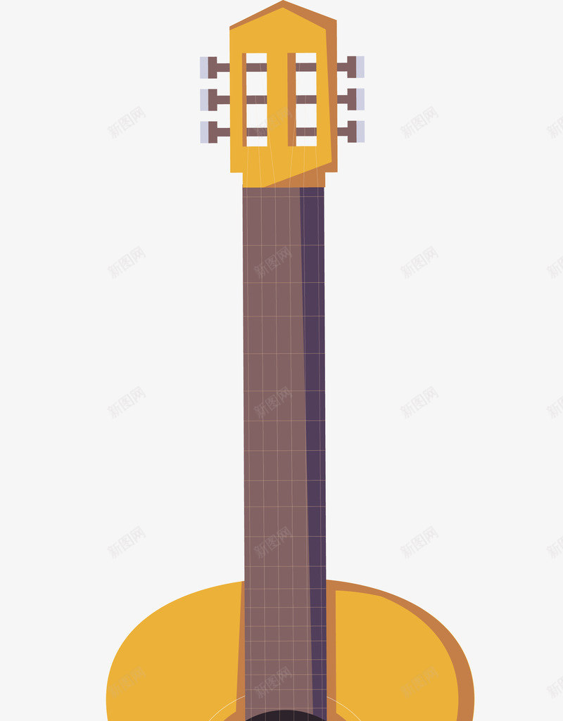 创意吉他乐器矢量图ai免抠素材_88icon https://88icon.com 乐器 乐器设计 卡通 吉他设计 精美 音乐 矢量图