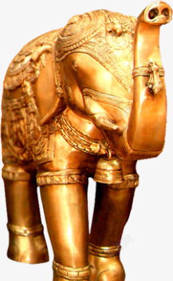 金象雕刻吉祥摆件素材