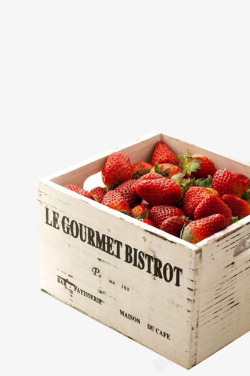 木盒里的草莓素材