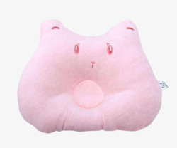 粉色可爱婴儿枕头素材