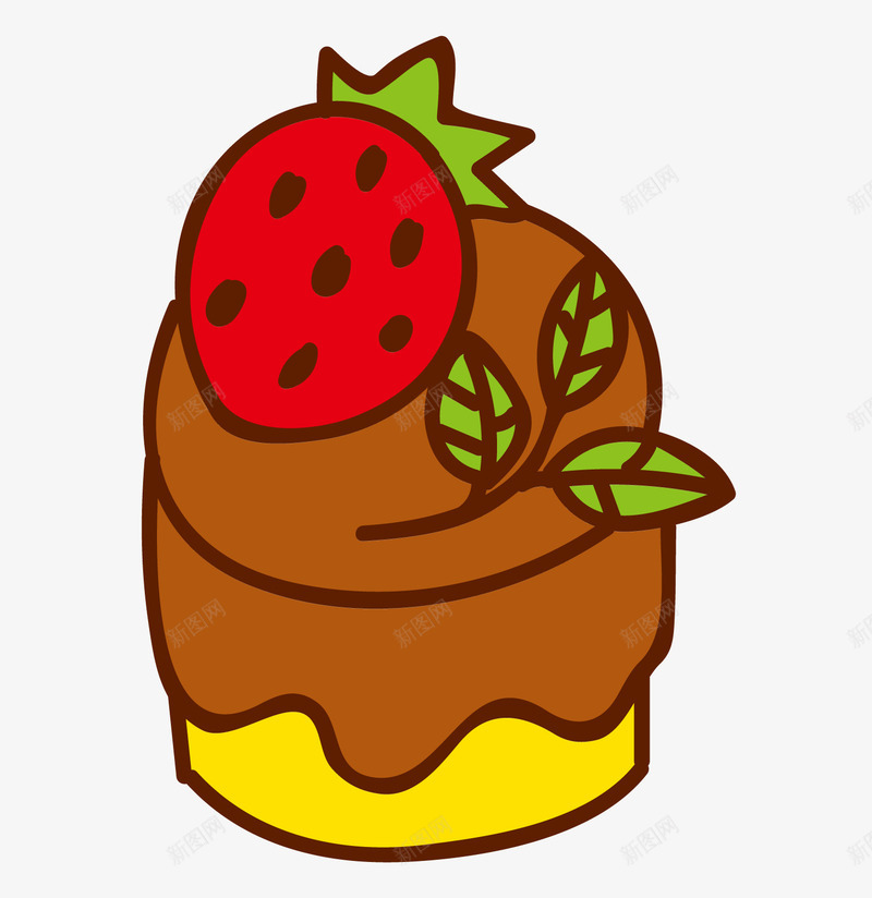 巧克力手绘蛋糕草莓手绘蛋糕甜品png免抠素材_88icon https://88icon.com 好吃的 巧克力 巧克力手绘蛋糕草莓手绘蛋糕甜品矢量下载免费下载 手绘蛋糕 甜品店 甜品矢量 甜品矢量下载 美味