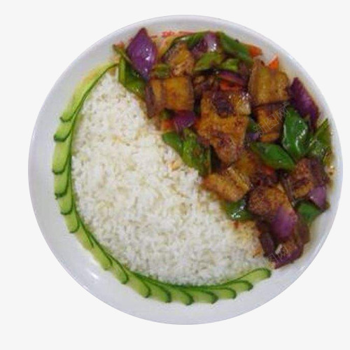 摆盘的鱼香茄子饭png免抠素材_88icon https://88icon.com 摆盘 红烧 红烧茄子 茄子 蔬菜 鱼香口味 鱼香茄子 鱼香茄子饭 黄瓜