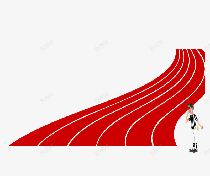 红色曲线形操场跑道和卡通人物png免抠素材_88icon https://88icon.com 人物 免抠 卡通 操场跑道 曲线 红色