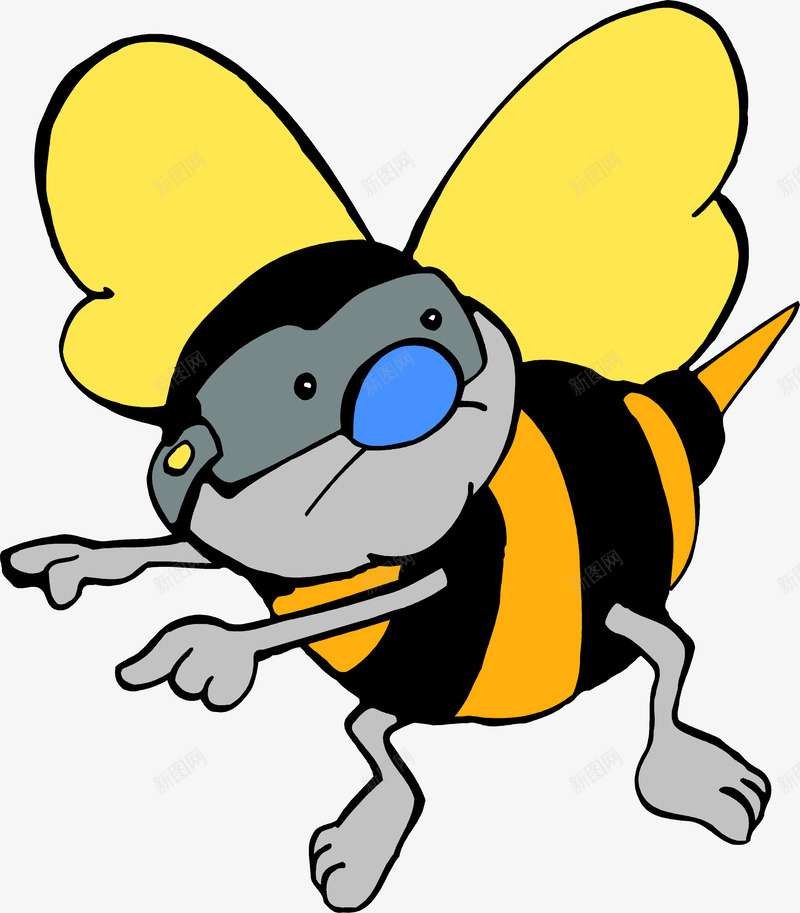卡通蜜蜂png免抠素材_88icon https://88icon.com 儿童画画 儿童绘本 动漫卡通 动物插画 卡通动物 卡通蜜蜂 可爱 插画 贺卡