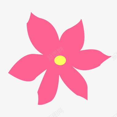 条纹粉色手绘花logo图标图标